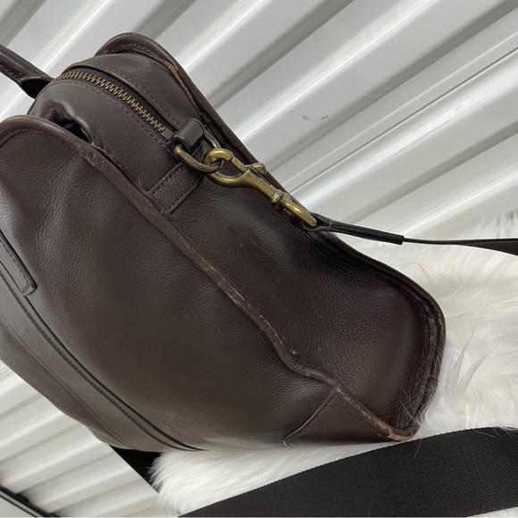 COACH Brown Leather Metro Metropolitan Messenger Laptop Work Satchel - Picture 10 of 11
